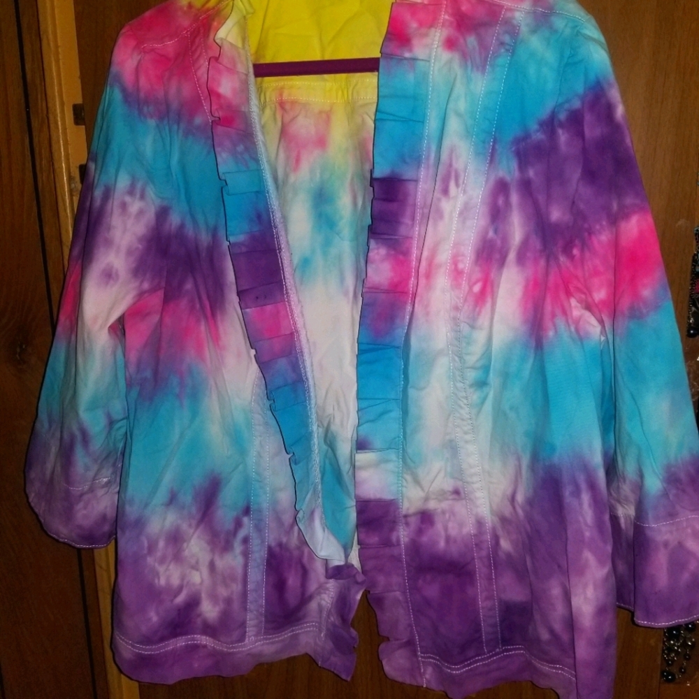 CJ Banks custom tie dye jacket 3X